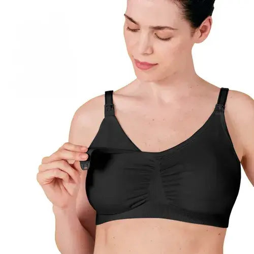 Medela Hands-Free 3 In 1 Nursing & Pumping Bra Black XXL | Baby Bunting AU