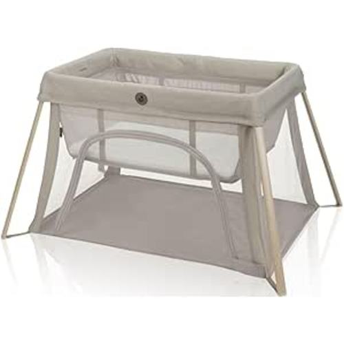 Maxi-COSI Calao Light 3-in-1 Travel Crib, Playard & Bassinet with Carry Bag – Memory Foam Mattress, Portable, Lightweight, Ultra-Compact & Overnight Sleep Certified - Classic Oat