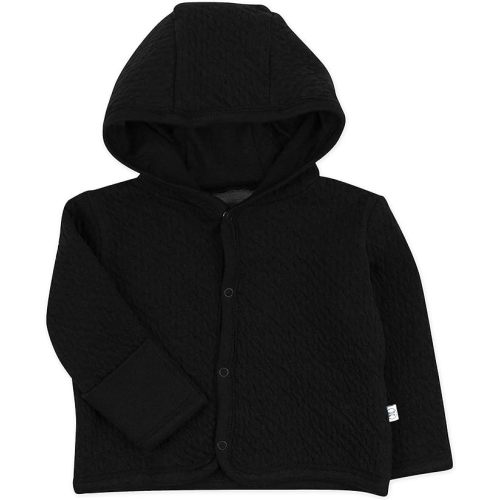 HonestBaby unisex-baby Matelasse Snap-front Hoodie 100% Organic Cotton Infant Baby Boys, Girls