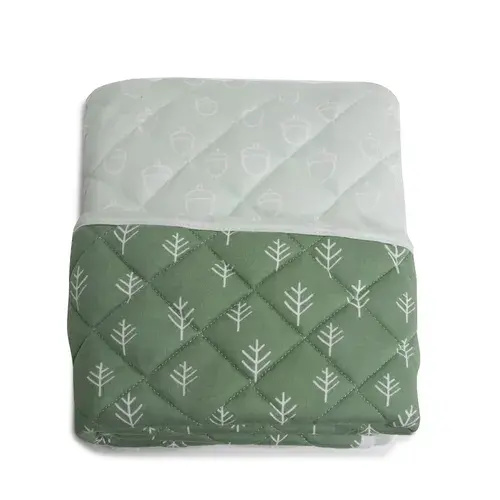Bubba Blue Nordic Cot Quilt Avocado/Forest | Baby Bunting AU
