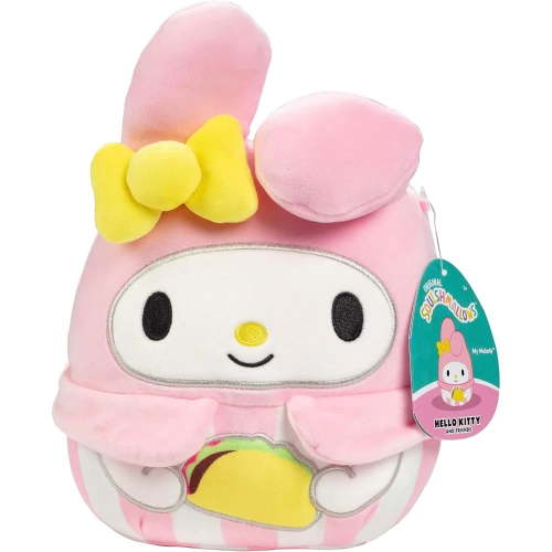 Squishmallows 8" My Melody with Taco Food Truck Series Plush - Official Jazwares - Collectible Soft & Squishy Sanrio Hello Kitty Stuffed Animal Toy - Gift for Kids, Girls & Boys