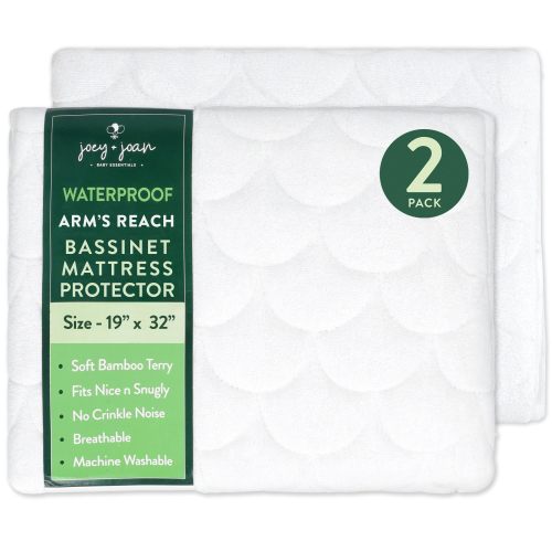 Waterproof Mattress Pad Cover 19 x 32 Inch for Arm's Reach and Chicco – Joey + Joan | Baby Essentials