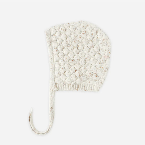 Knit Bonnet || Natural Confetti – Quincy Mae