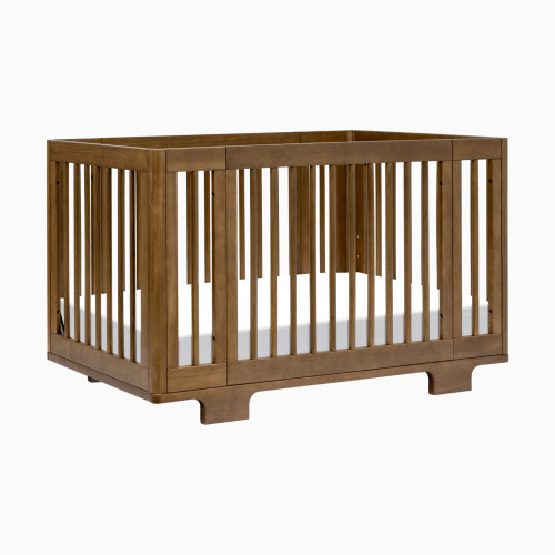babyletto Yuzu 8-in-1 Convertible Crib with All-Stages Conversion Kits - Natural Walnut
