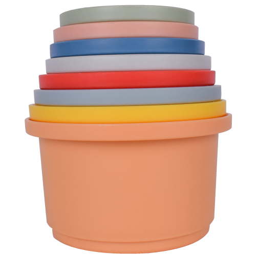 Hopscotch Lane 8 Piece Bath Stacking Cups, Children Ages  6+ Months