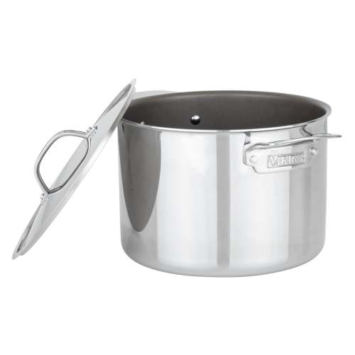 Viking PureGlide Pro 3-Ply 8-Quart Stock Pot with Metal Lid