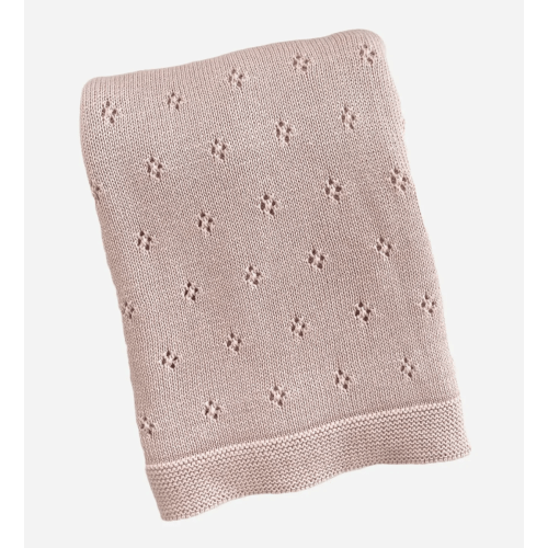 Cotton Heirloom Pique Baby Blanket