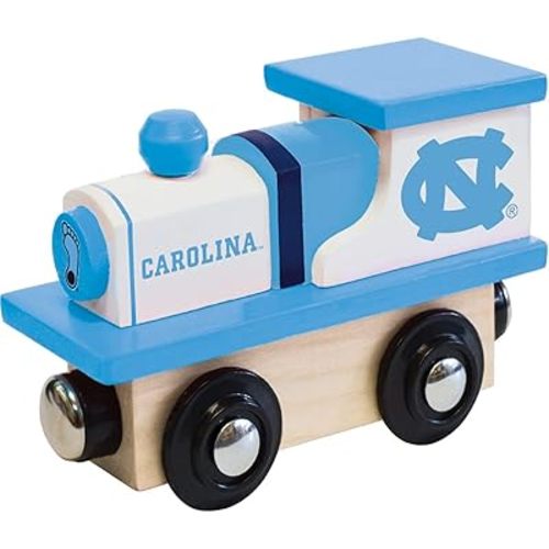 MasterPieces NCAA North Carolina Tar Heels Real Wood Toy Train Engine