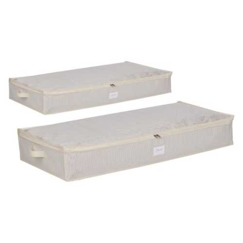 Beige Under the Crib Storage Bag 2-Pack