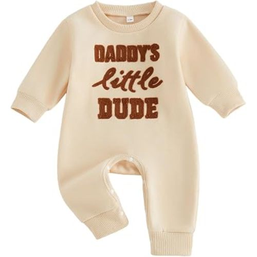 Newborn Baby Boy Fall Outfit Romper Jumpsuit Warm Infant Clothes