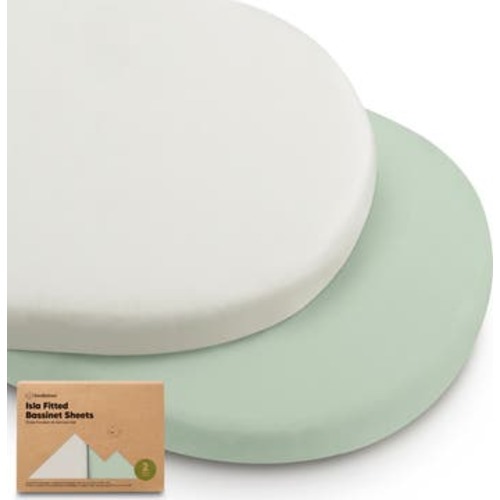 2-Pack Isla Fitted Bassinet Sheets