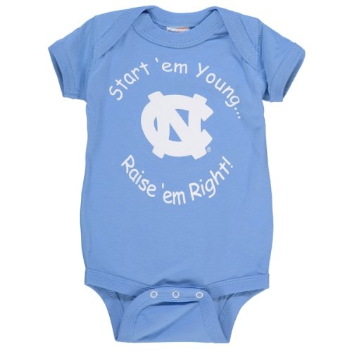 North Carolina Tar Heels Newborn & Infant Start 'Em Young Bodysuit - Carolina Blue