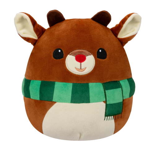 Squishmallows Original 8 inch Rudolph the Red-Nosed Reindeer - Child's Ultra Soft Stuffed Plush Toy