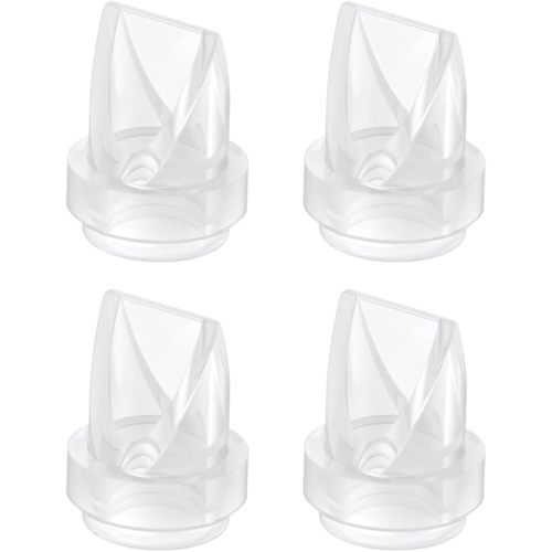 eufy Original Duckbill Valves (4-Pack) for Wearable Breast Pump E10/E20/S1/S1 Pro, Leak-Proof and Dust-Proof Breast Pump Replacement Parts