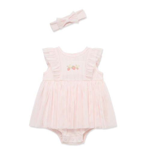 Strawberry Tutu Popover & Headband