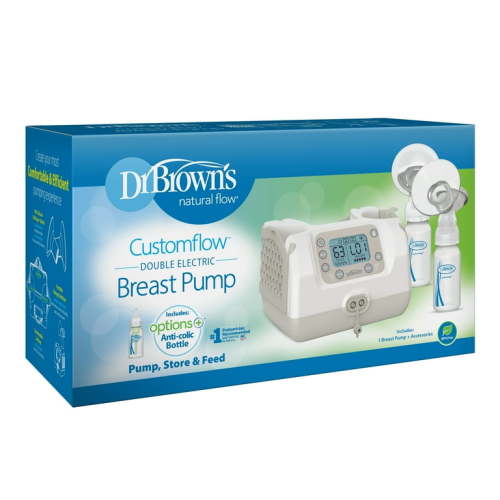 Dr. Brown's Custom Flow Hospital Strength Double Electric Breast Pump with Adjustable Settings HSA/FSA Eligible