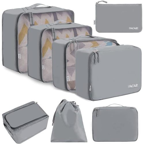 BAGAIL 8 Set Packing Cubes Luggage Packing Organizers