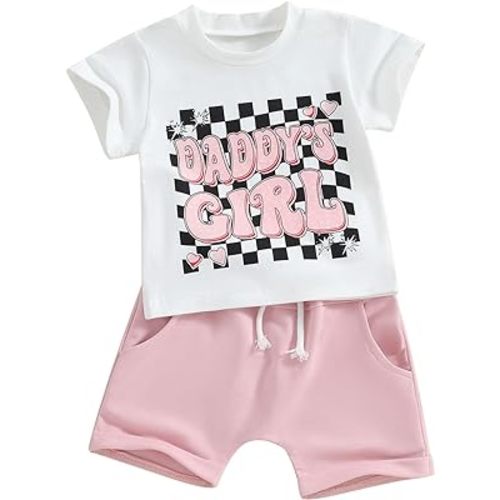Hnyenmcko Toddler Baby Girl Boy Summer Outfits Short Sleeve Letter Print T Shirt Shorts Sets 2Pcs Cute Baby Clothes