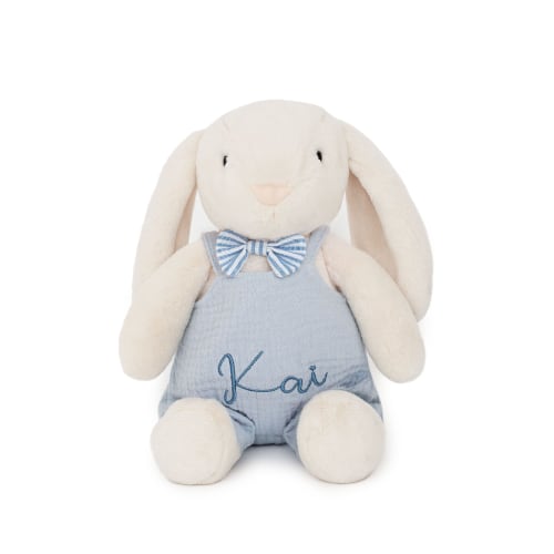 JBØRN Cream Bunny Soft Toy with Personalized Outfit