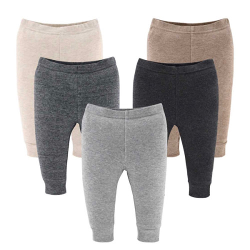 Earthy Neutrals Baby Pants, 5-Pack, Newborn to 24 Months