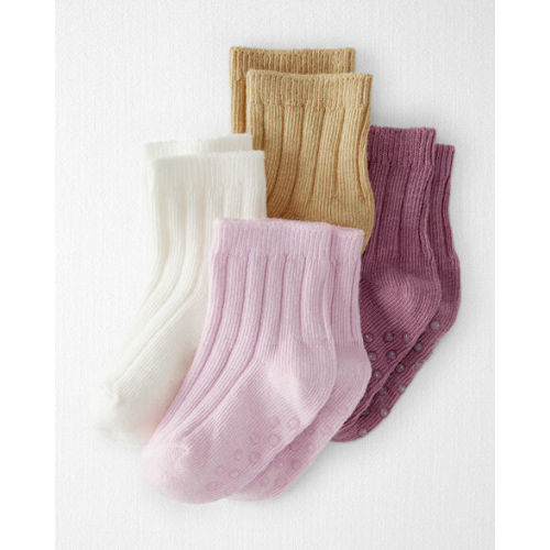Baby 4-Pack No-Slip Socks Made with Organic Cotton - Little Planet | Carter's