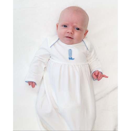 Cowboy Boot Embroidered Pip Gown – Goosies
