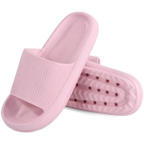 MKP COLLECTION Unisex Cloud Slides with Ultra-Thick Sole & 3D Anti-Slip Tread - Quick-Dry Bath Sandals for Shower Pool Gym, Lightweight House Pillow Slippers for Women and Men