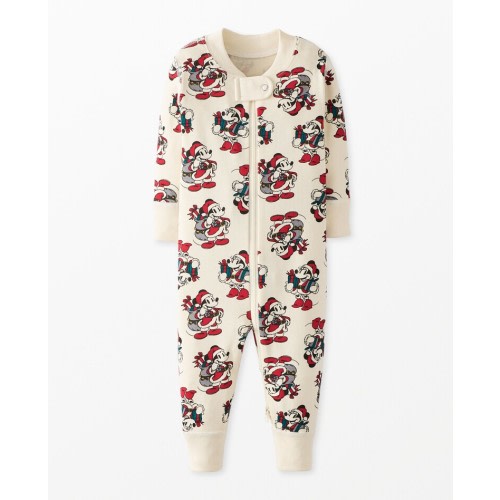 Baby Mickey Mouse Holiday 2-Way Zip Sleeper | Hanna Andersson