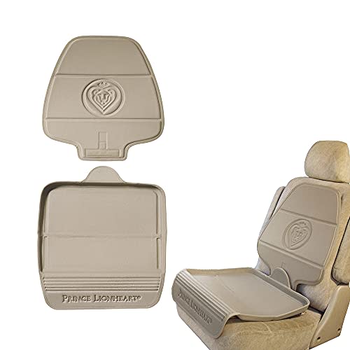 Prince Lionheart Car Seat Protector. The only 2 stage Seatsaver Designed with Thick padding, Nonabsorbent, waterproof, PVC foam material. Comparable with all baby and toddler car seats. (Beige)