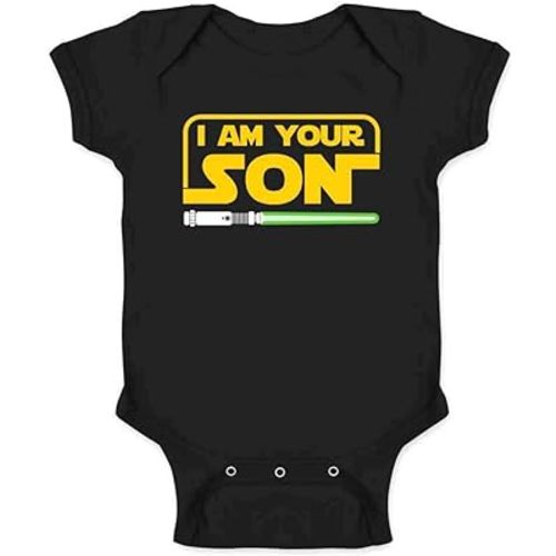 I Am Your Son Funny Family Infant Bodysuit for Newborns Black 6M