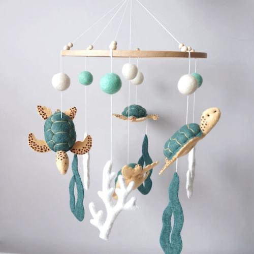Turtles Baby Mobile Baby Mobile Ocean Sea Creatures Mobile Nautical Nursery Mobile Under the Sea Mobile Hanging Baby Mobile - Etsy