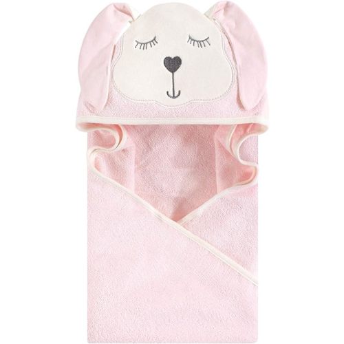 Hudson Baby Unisex Baby Cotton Animal Face Hooded Towel, Fawn, One Size