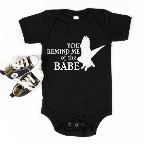 Bowie Baby romper, You Remind Me of the Babe romper, Bodysuit, Bowie Baby Shirt, Bowie Gifts, New Baby Gift, Jareth, Bowie, 80s