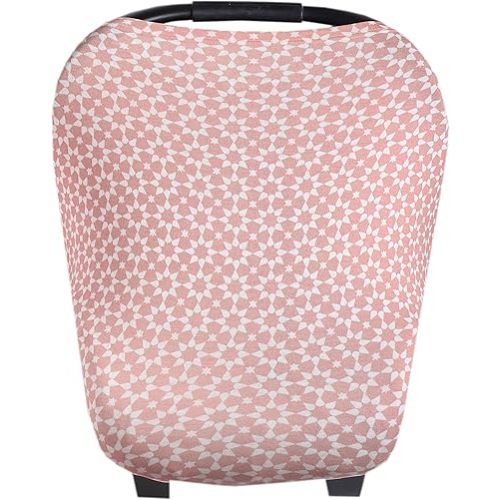 Copper Pearl Multi-Use Cover: Car Seat Covers, Nursing Cover, and Stroller Cover for Sun - Stretchy Fabric, All-Season Use, Stylish Designs, Easy Access for Moms - Star