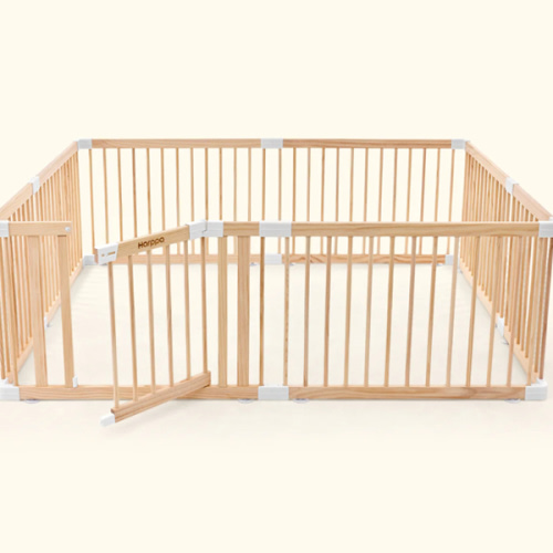 HARPPA Wooden Baby Gate Playpen | 71.5x79.5x24 Inch