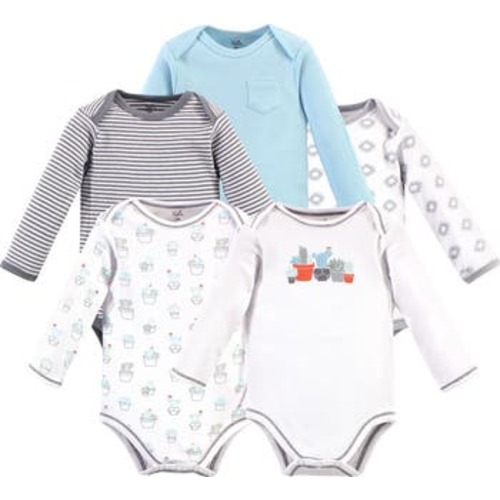Organic Cotton Long-Sleeve Bodysuits, 0-3M