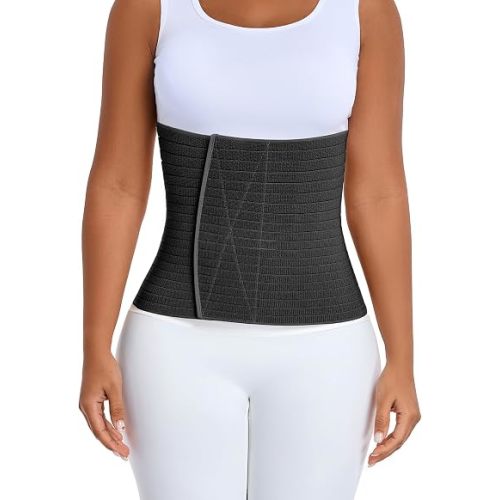 Abdominal Binder Post Surgery Belly Band Wrap for Women Men 9" Wide