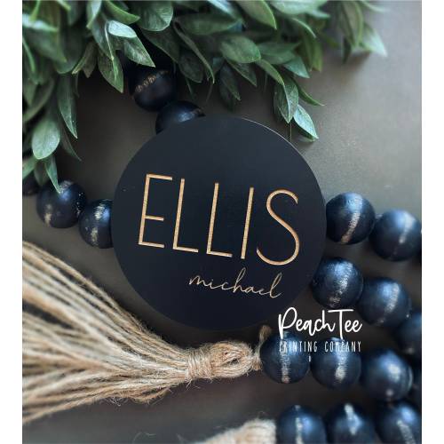 Wooden Baby Name Announcement Sign,  Wood Sign for Birth Reveal, Baby Name Reveal Sign, Small Baby Name Sign, Personalized Baby Name Sign