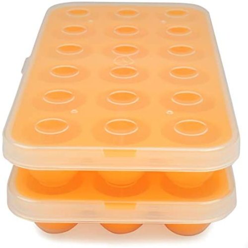 Silicone Baby Food Storage Tray (2 Pack) - Pop Out 1oz Portion Silicone Freezer Tray - Non Toxic, BPA & PVC Free