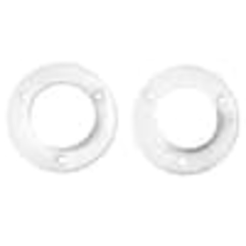 Everbilt 2.68 in. White Metal Closet Rod Pole Sockets (2-Pack) EH-WSTHDUS-348