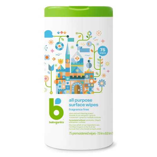 Babyganics All Purpose Surface Wipes, 75 ct
