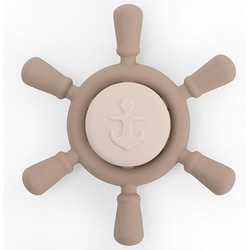 Suction Spinning Toy, Silicone Toddler Sensory Toys for Bath Toys Birthday Gift (Shifting Sand&Sand)