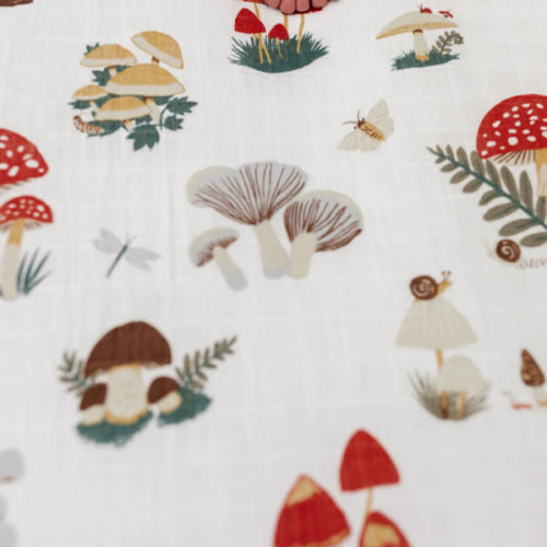 Mushroom Crib Sheet