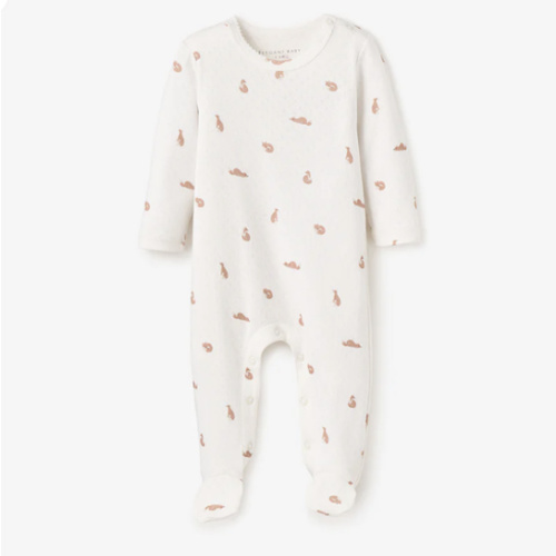 Fox Printed Organic Cotton Jumpsuit
