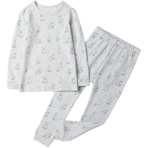 Owlivia 100% Organic Cotton Baby Long Sleeve Pajama Sets, Toddler Boy Girl 2-Piece Sleepwear