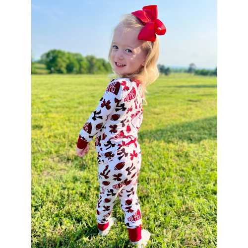 woo pig sooie / Arkansas razorbacks / Arkansas / game day / bamboo pj