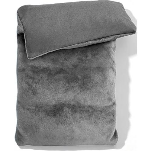 Microwavable Heating Pad with Washable Cover 13x7 Inch Flaxseed Microwave Hot Pack, Lavender Scent, Moist Warm Compress for Relaxation, Non-Electric & Portable
