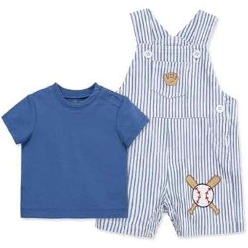 Little Me baby-boys 2-piece Tee Shirt and Shortall Set