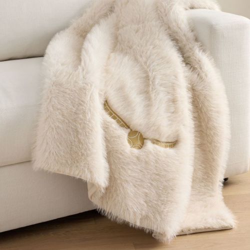 Harry Potter™ Magical Golden Snitch™ Faux Fur Throw