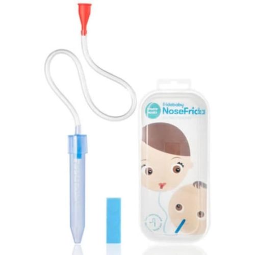 FridaBaby NoseFrida The Snotsucker with Travel Case, Easy Nasal Booger and Ear Cleaner, Gentle Nose Cleaner Suction, Aspirator for Sinus Congestion Relief, for Newborns/Infants